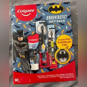 Colgate Batman Brushtastic Gift Pack - Red, Black, Yellow